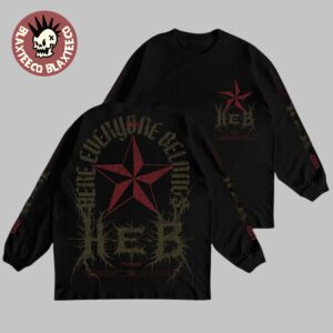HEB Austin Texas X Connor Dwyer 2025 Heavy Metal Style Inspired With The Health Alliance Lone Star Black Long Sleeve Tee