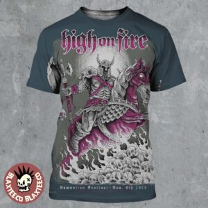 High On Fire Damnation Festival 2025 Event Poster In Manchester UK At BEC Arena On November 8 2025 All Over Print Shirt