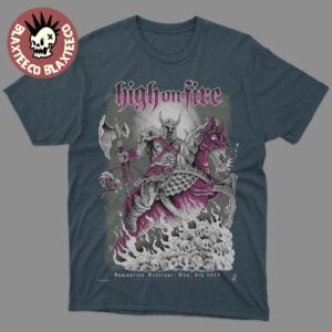 High On Fire Damnation Festival 2025 Event Poster In Manchester UK At BEC Arena On November 8 2025 Unisex T-Shirt