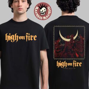 High On Fire Neue Zukunft Berlin 2025 Venue Poster On 28 October 2025 Two Sided T-Shirt