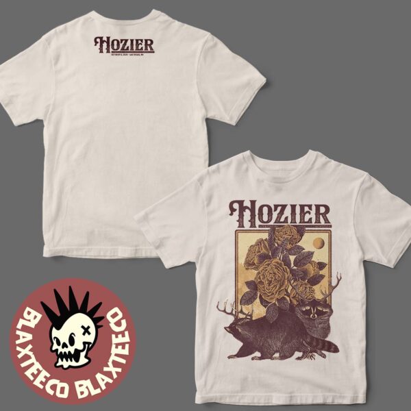 Hozier Las Vegas Nevada 2025 Event Show Tee At T-Mobile Arena On October 5 2025 Unreal Unearth Tour 2025 Two Sided T-Shirt
