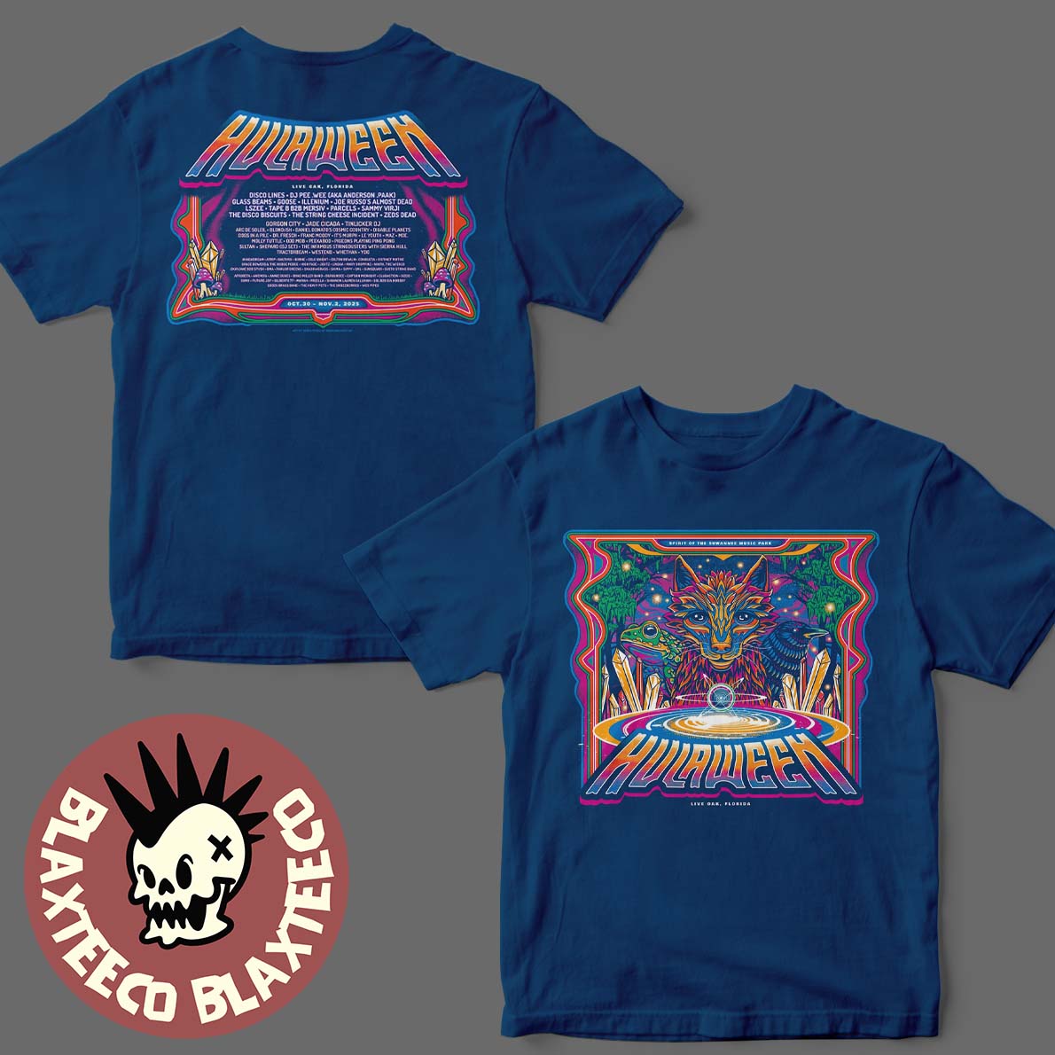 Hulaween Give Back To The Swamp Live Oak Florida 2025 From October 30 To November 2 2025 Spirit Of The Suwannee Music Park Two Sided T-Shirt Hulaween Give Back To The Swamp Live Oak Florida 2025 From October 30 To November 2 2025 Spirit Of The Suwannee Music Park Two Sided T-Shirt