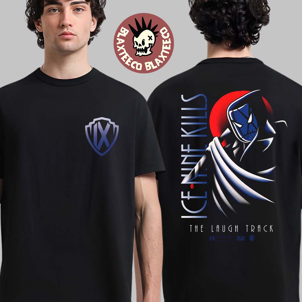 Ice Nine Kills The Laugh Track Animated DC Batman Animated Inspired Two Sided T-Shirt Ice Nine Kills The Laugh Track Animated DC Batman Animated Inspired Two Sided T-Shirt