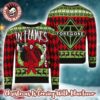 Volbeat ESTD 2001 Made In Denmark Skull Wings With Santa Hat Bravado Vintage Knitted Ugly Christmas Sweater