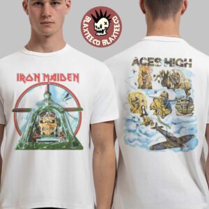 Iron Maiden Aces High Live After Death 40th Anniversary Variant Eddie Two Sided T-Shirt