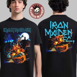 Iron Maiden Eddie Pumpkin Slasher FC Halloween 2025 Two Sided T-Shirt