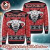 Iron Maiden Eddie Fist Maiden FC Tattoo Retro Knitted Ugly Christmas Sweater