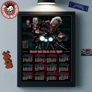 Iron Maiden Eddie The Head Fan Club 2026 Calendar Home Decor Poster Canvas