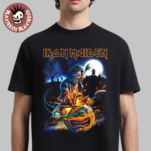 Iron Maiden Halloween 2025 Eddie Pumpkin Slasher T-Shirt