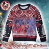 Iron Maiden Santa Eddie Merry Xmas And Happy New Year 2025 Holiday Gift Knitted Ugly Christmas Sweater