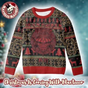 Iron Maiden Senjutsu Samurai Eddie Holiday Gift For Fans 2025 Ugly Christmas Sweater