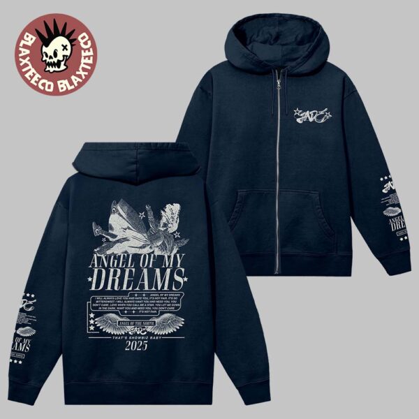 JADE That’s Showbiz Baby The Tour 2025 Merch Angel Of My Dreams Zip Up Hoodie