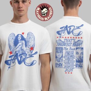 JADE That’s Showbiz Baby The Tour 2025 Merch Jade With Wings Date Back Two Sided T-Shirt