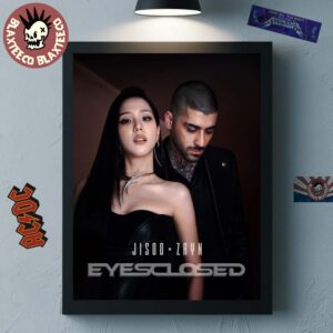 Jisoo And Zayn Eyes Closed Single Out On October 10 2025 Home Decor Poster Canvas