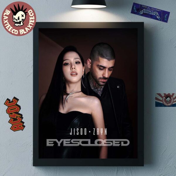 Jisoo And Zayn Eyes Closed Single Out On October 10 2025 Home Decor Poster Canvas