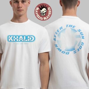 Khalid After The Sun Goes Down Merch Logo Two Sided White T-Shirt