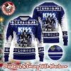 Kiss Band End Of The Road Kiss Countdown 50 Years Knitted Black Ugly Christmas Sweater