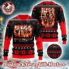 Kiss Band Eric Singer Signature Gift For Fans Green Knitted Ugly Christmas Sweater