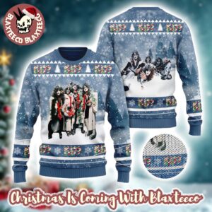 Kiss Band Funny Holiday Style Posing Merry Ugly Christmas Sweater Gift For Fans 2025