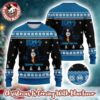 Kiss Skull Kiss Army Checker Board Pattern Retro Style Knitted Ugly Christmas Sweater