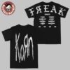 Korn Kanada 2025 Tour Merch Kanada Leaf With Dates Long Sleeve Tee
