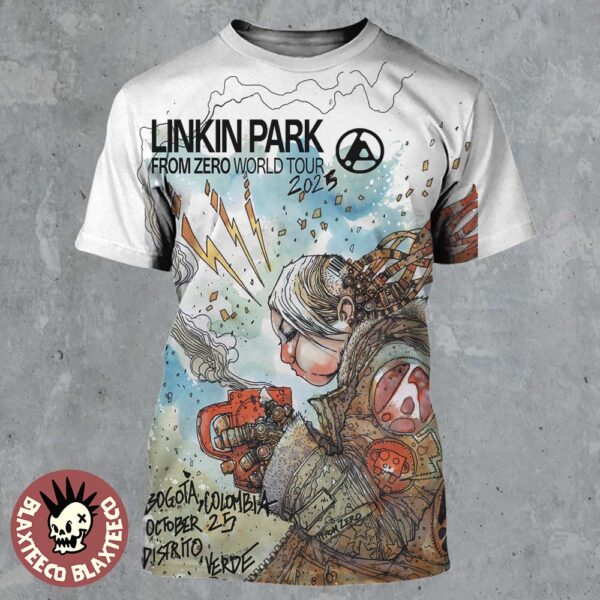 Linkin Park From Zero World Tour 2025 Bogota Columbia Poster At Distrito Verde On October 25 2025 All Over Print Shirt