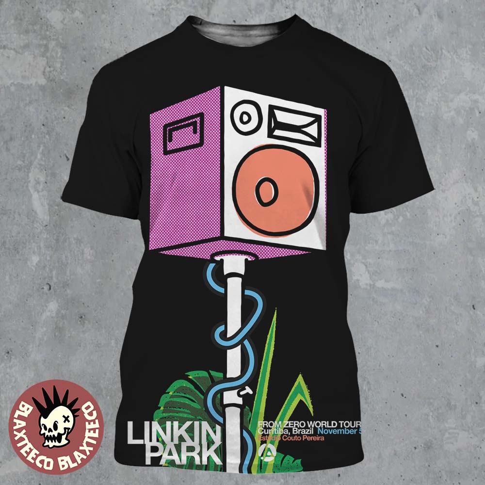 Linkin Park From Zero World Tour 2025 Curitiba Brazil Poster At Estadio Couto Pereira On November 5 2025 All Over Print Shirt Linkin Park From Zero World Tour 2025 Curitiba Brazil Poster At Estadio Couto Pereira On November 5 2025 All Over Print Shirt