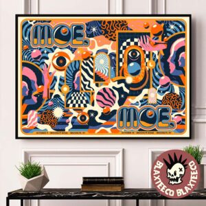 MOE Brooklyn New York 2025 Night 1 And 2 Combined Venue Poster At Brooklyn Bowl On October 9 And 10 2025 Landscape Poster Canvas