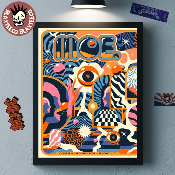 MOE Brooklyn New York 2025 Night 1 Venue Poster At Brooklyn Bowl On October 9 2025 Home Decor Poster Canvas