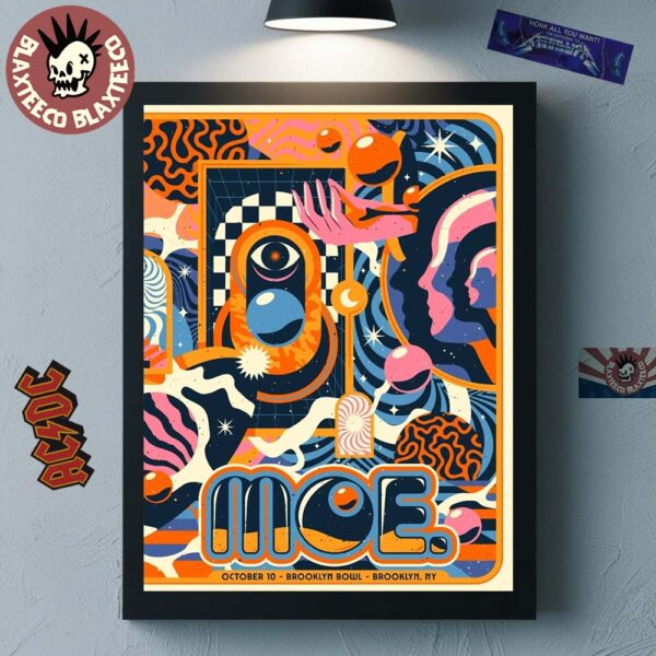 MOE Brooklyn New York 2025 Night 2 Venue Poster At Brooklyn Bowl On October 10 2025 Home Decor Poster Canvas