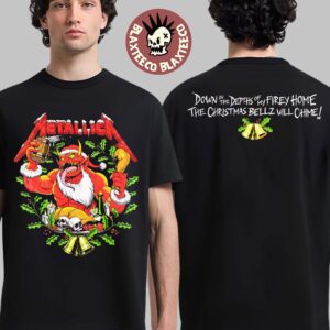 Metallica Christmas 2025 Down In The Depths Of My Firey Home The Christmas Bellz Will Chime Holiday Bellz Demon T-Shirt