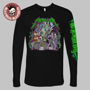 Metallica Halloween 2025 This Monster Lives X Squindo Metalli-Monsters Band Long Sleeve T-Shirt