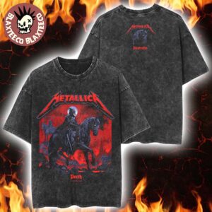 Metallica M72 Perth 2025 Pop Up Shop Tee By Ken Taylor For Australia At Optus Stadium On 1st November 2025 Retro Washed T-Shirt