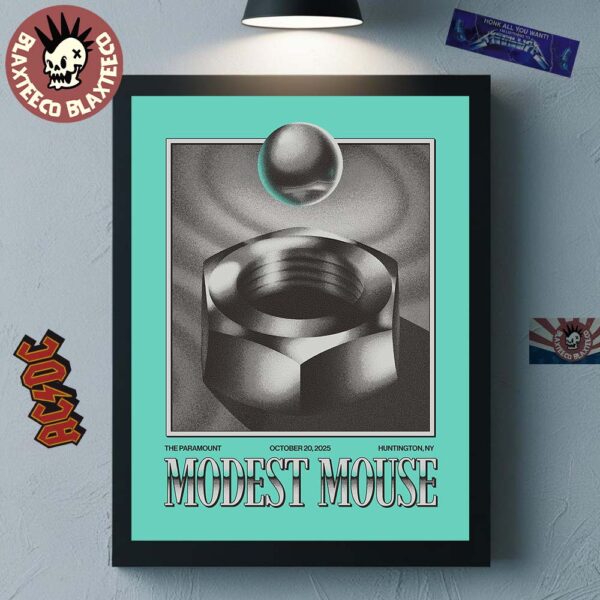 Modest Mouse Huntington New York 2025 Poster At The Paramount On October 20 2025 Poster Canvas