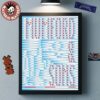 Mumford And Sons Chicago Illinois 2025 Event Poster At United Center On October 8 2025 Home Decor Poster Canvas