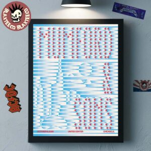 Mumford And Sons Chicago Illinois 2025 Event Poster At United Center On October 8 2025 Home Decor Poster Canvas