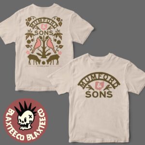 Mumford And Sons Columbus Ohio 2025 Gig Poster At Nationwide Arena On October 12 2025 Two Sided T-Shirt