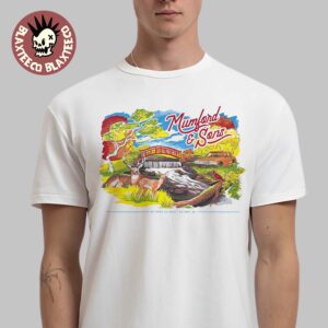 Mumford And Sons Detroit Michigan 2025 Poster At Motor City On October 20 2025 T-Shirt