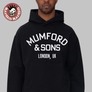 Mumford And Sons Rushmere North America Tour 2025 Black Vintage Logo Hoodie
