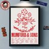 Mumford And Sons Columbus Ohio 2025 Gig Poster At Nationwide Arena On October 12 2025 Home Decor Poster Canvas