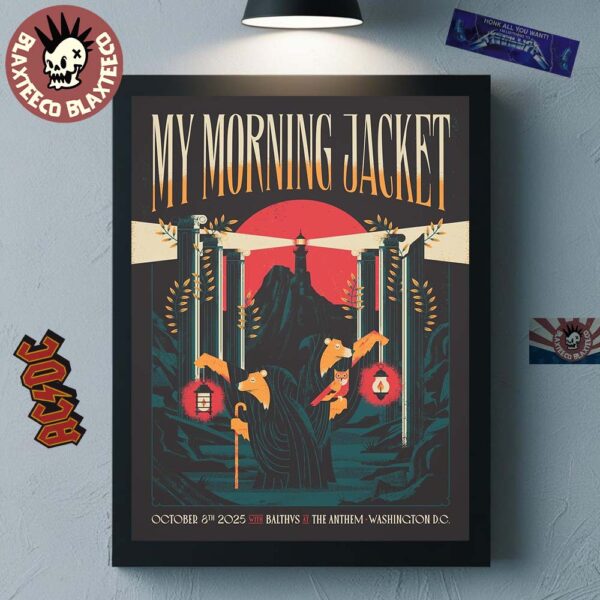 My Morning Jacket Washington DC 2025 Event Poster At The Anthem On October 8 2025 Home Decor Poster Canvas