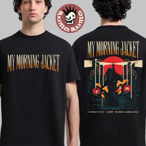 My Morning Jacket Washington DC 2025 Event Poster At The Anthem On October 8 2025 Two Sided T-Shirt