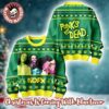 Nirvana Smiley Face Big Logo With Santa Hat Holiday Vibe Ugly Christmas Sweater