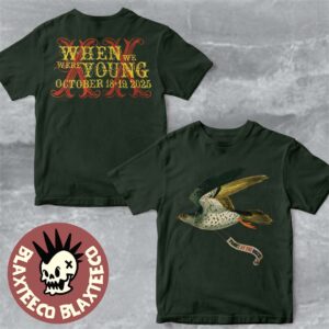 Panic At The Disco When We Were Young Festival 2025 Exclusive Merch Tee On October 18-19 2025 In Las Vegas Pigeon T-Shirt