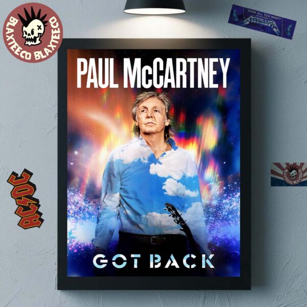 Paul McCartney Got Back 2025 Tour Program Poster Canvas For Home Decor