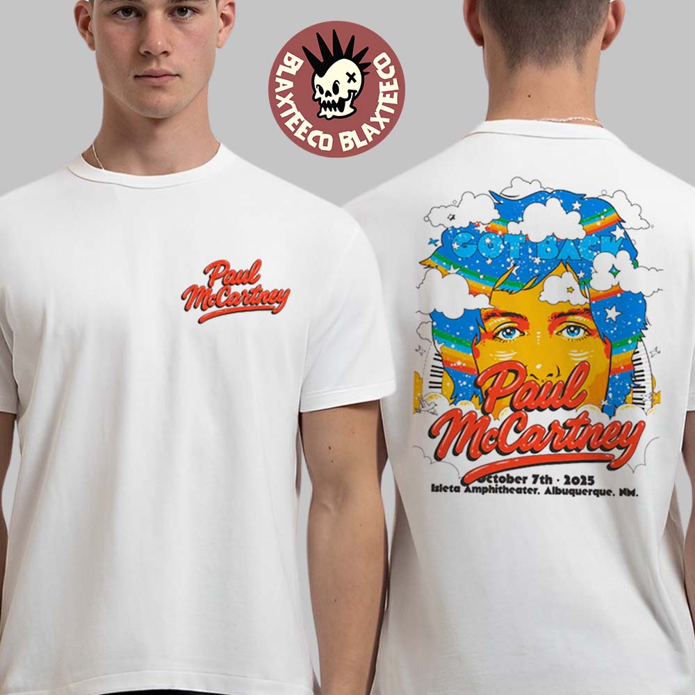 Paul McCartney Got Back 25 Albuquerque New Mexico 2025 Event Tee At Isleta Amphitheater On October 7 2025 Two Sided T-Shirt