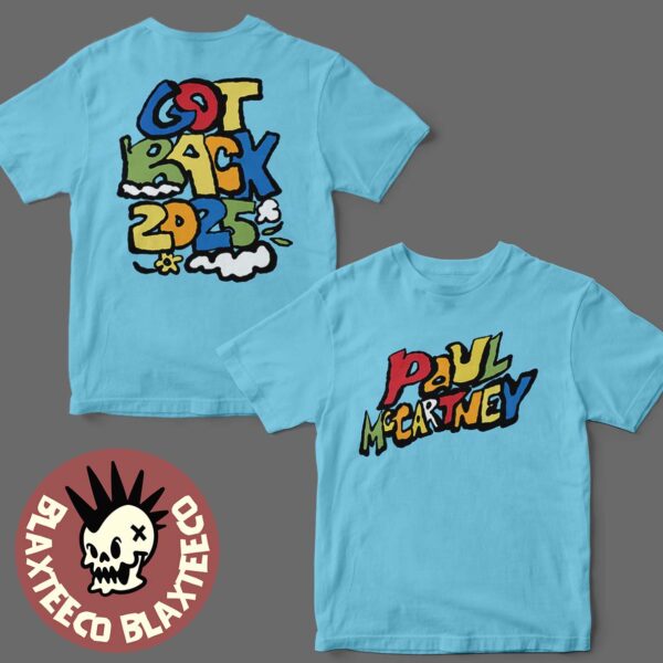 Paul McCartney Got Back Tour 2025 Merch Text Graphic For Kids T-Shirt