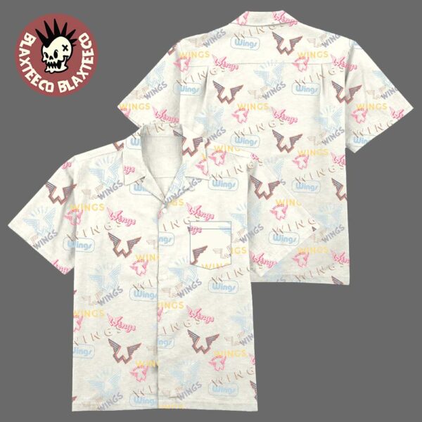 Paul McCartney Got Back Tour 2025 Merch Wings Logo Holiday Hawaiian Shirt