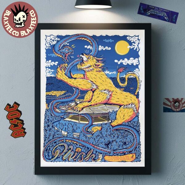Phish Alpharetta Georgia 2025 Venue Poster At Ameris Bank Amphitheatre On September 16 17 2025 Home Decor Poster Canvas