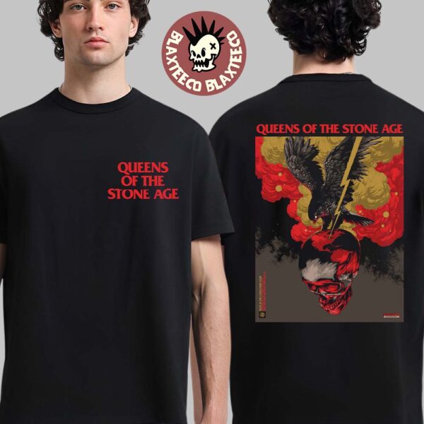 Queens Of The Stone Age Chicago Illinois 2025 Event Tee At The Chicago Theatre On October 2 2025 Two Sided T-Shirt
